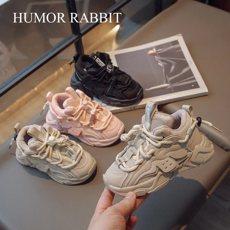 Children Sports Shoes Mesh Chunky Sneakers for Boys Girls Anti Slip Toddler Kids Running Shoes School Tennis 4-16Y Spring Summer tennis children lightweight casual shoes for baby girls kids boys rubber bottom antiskid outdoor gym mesh breathable sneakers