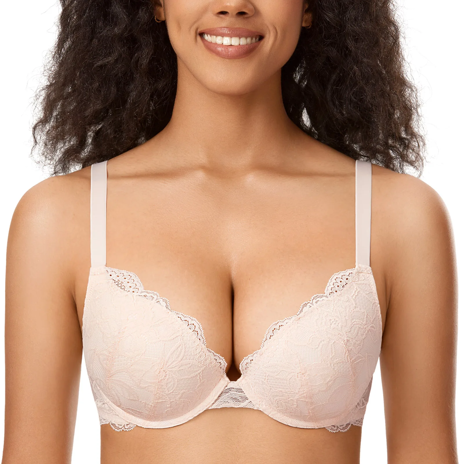 Padded T Shirt Bras for Women Ladies Bra Underwear Ultra-thin And  Adjustable Breathable Bra Transparent Underwire T-shirt Bra Padded  Bralettes for