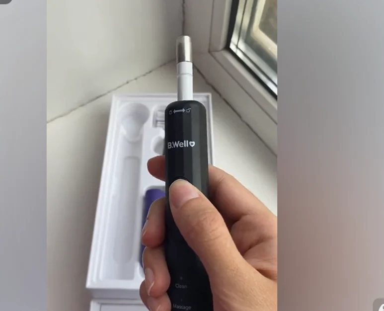 B.WELL MED-870 소닉 전동 칫솔 소프트 듀폰 브리슬 노즐 BWELL MED870용 교체용 칫솔 헤드 4개