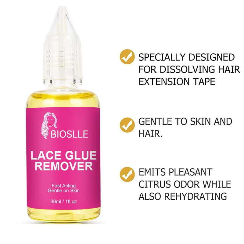 BIOSLLE Extremely Hold Lace Glue Fast Acting Lace Glue Remover Smooth Hair Sleek Wax Stick Kit