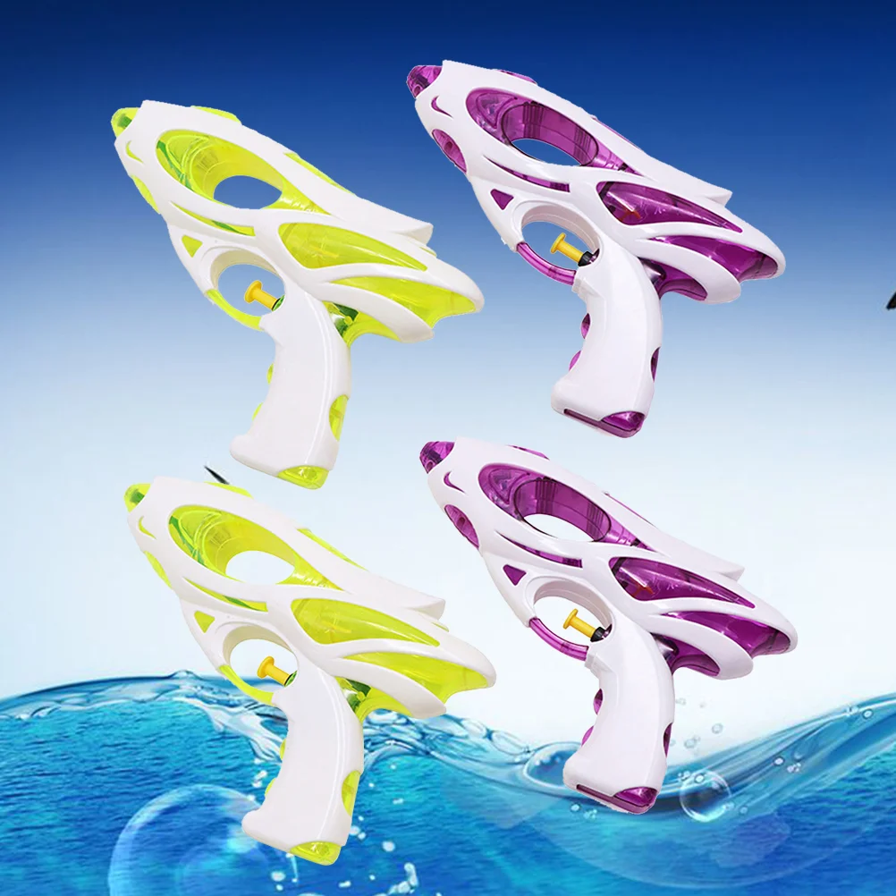 

4pcs Water Guns Beach Playing Toys Children's Water Guns Plastic Water Guns Swimming Pool Favors for Children Kids(Mixed Colors)