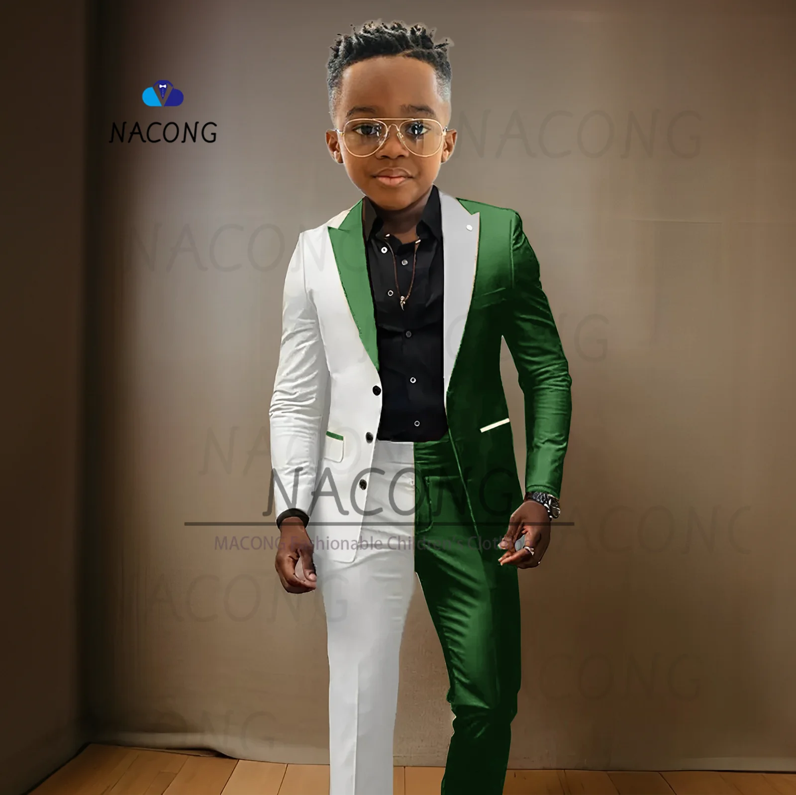 Boys Suit Slim Fit Spliced ​​Tuxedo 2-16 Years Old For Weddings And Celebrations