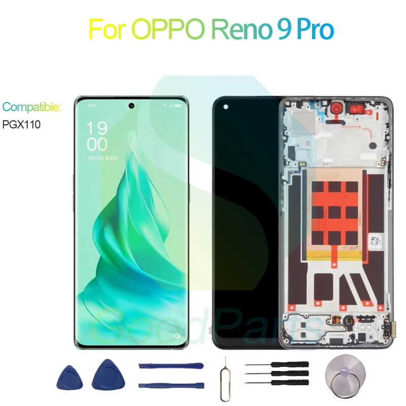 

Сменный сенсорный ЖК-экран для OPPO Reno 9 Pro 2412*1080 PGX110 Reno 9 Pro