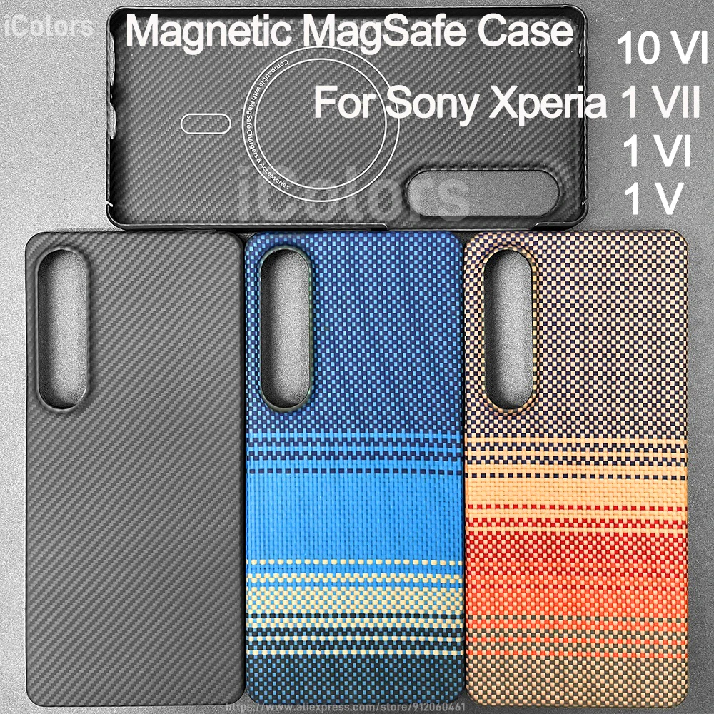 Custodia In Pelle Magnetica Magsafe Per Sony Xperia 10 V/10 VI/1 V/1 VI/5 V