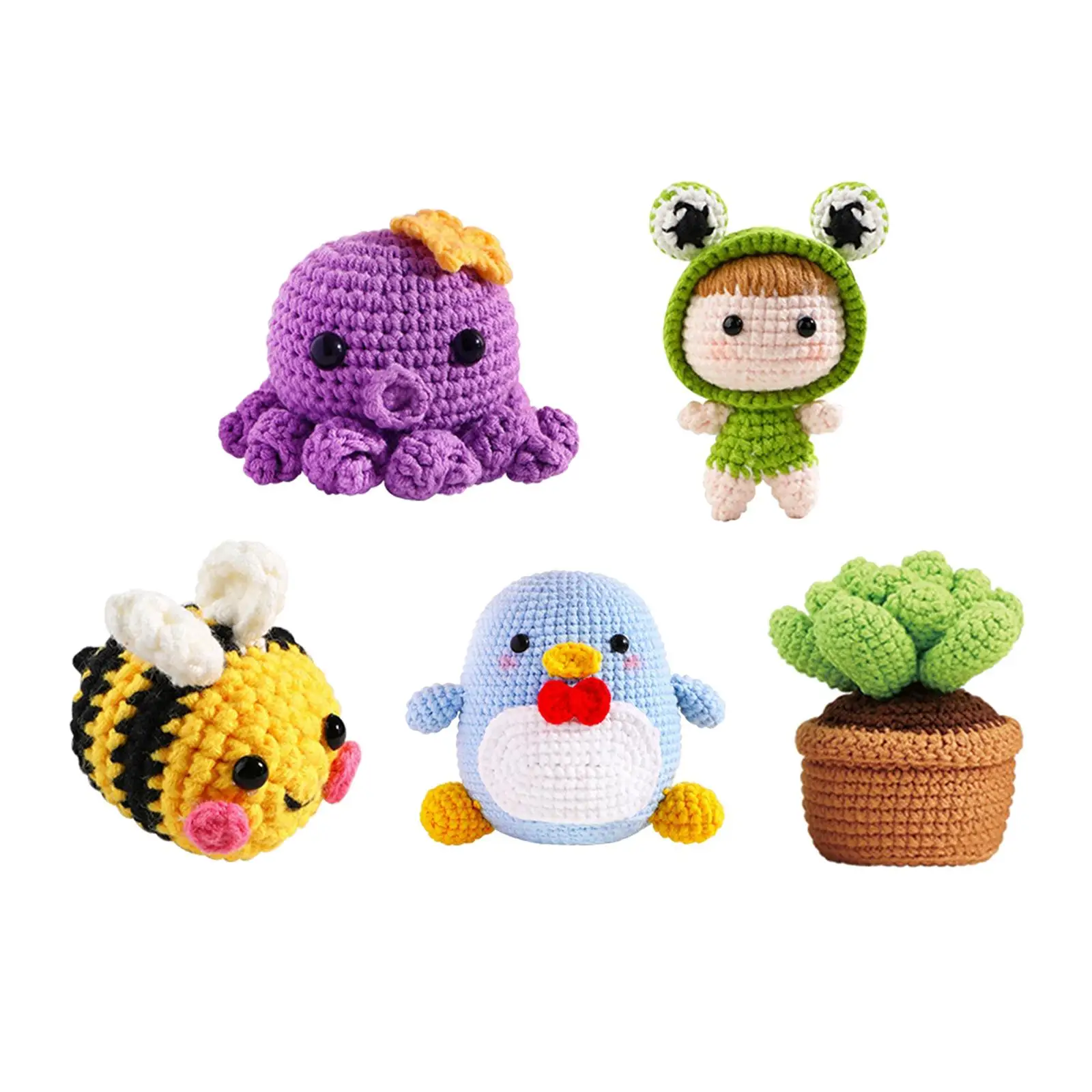 CrochetStarterKitDecorNeedleworkDIYCrochetDollKitDollCrochet