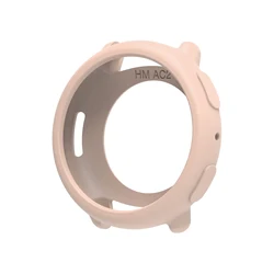 Soft Silicone Shockproof Protective Case for Smartwatch - Lightweight and Durable Cover (Flesh pink)