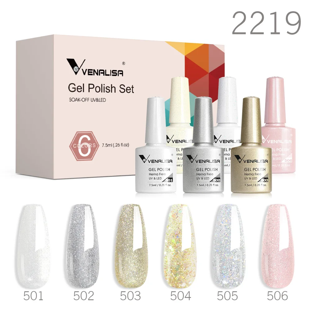 VENALISA Nowipe Top Coat 7.5ml Long Wear Diamond Super Glossy Nail Manicure Functional Gel Ultra Matte Top Coat Tempered Top Gel 6