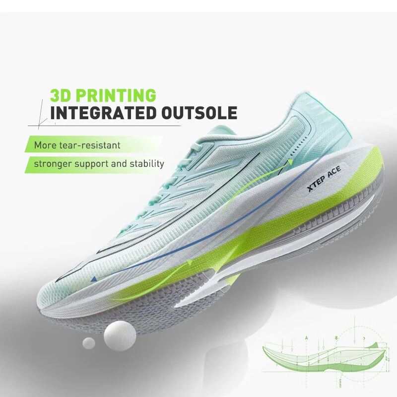 Xtep One Piece Model 1.0 Running shoes 10km-100km Men Comfortable