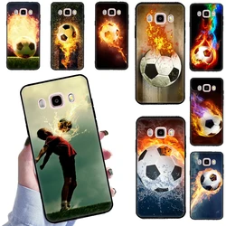 Fire Football Skeleton Soccer Ball Case For Samsung J1 J3 J5 J7 2016 A3 A5 2017 A7 A9 A6 A8 J4 J6 Plus J8 2018 Phone Cover