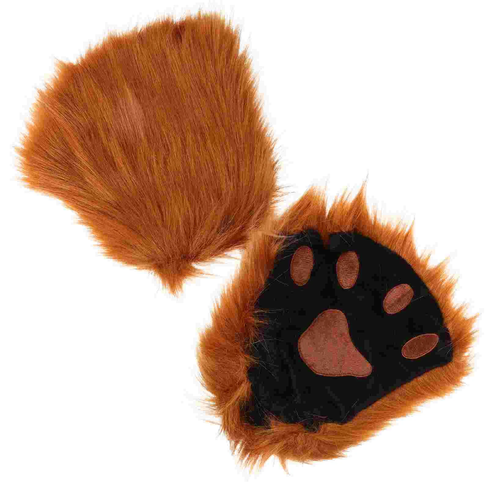 

Fingerless Dropshipping Animal Ear Gloves Women's Polyester Stuffed Outfit Cosplay for