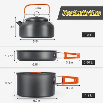 Camping Cookware Set 4