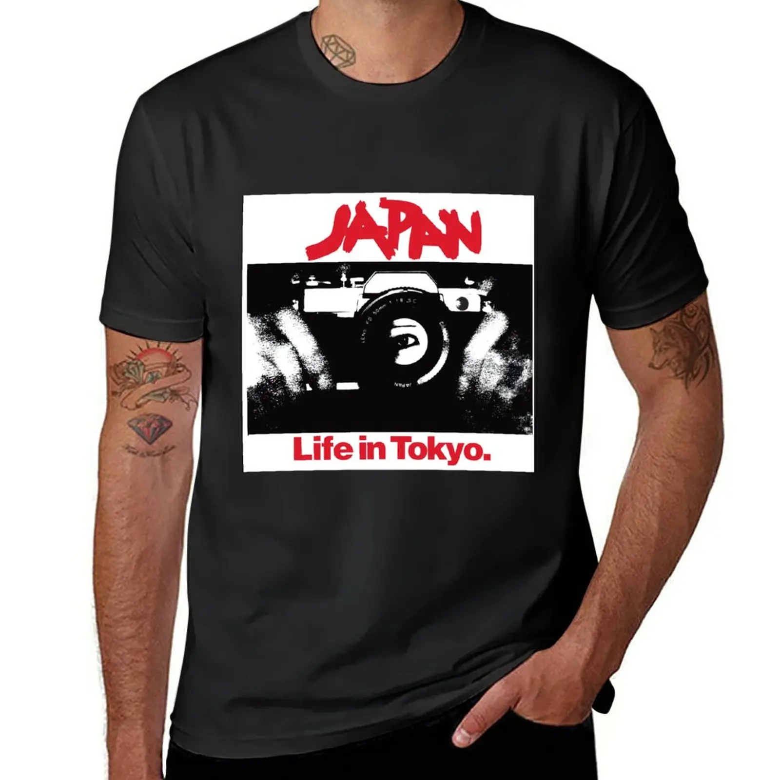 

Life In Tokyo T-Shirt aesthetic clothes vintage black t-shirts for men