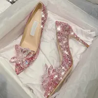 2025 Newest Shoes Rhinestone High Heels Women Pumps Pointed toe Woman Crystal Party Wedding Shoes 5cm/7cm/9cm - Image 4