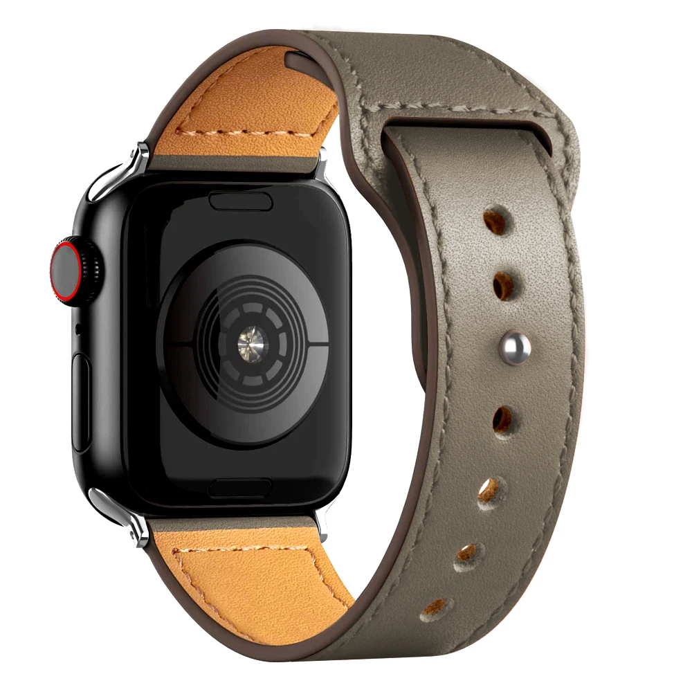 Elegant Leather Strap for Smartwatch - Premium Wristband Bracelet