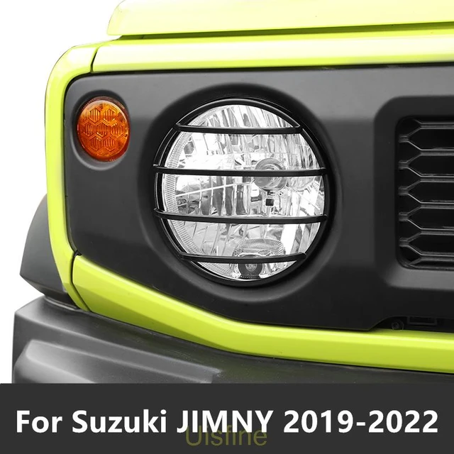 Für Suzuki JIMNY 2019-2022 Vorne gesicht nahen grille off-road scheinwerfer  rahmen schwarz dekorative zubehör Außen dekoration - AliExpress
