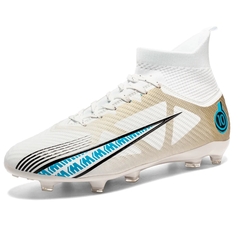 Football Shoes Men Football Boots Soccer Shoes Ultralight FG/TF Soccer Cleats Boys High Top Grass Training