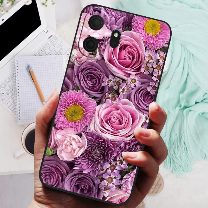 TCL NxtPaper70 Pro Cartoon Silicone Back Cover - Soft Bumper Coque