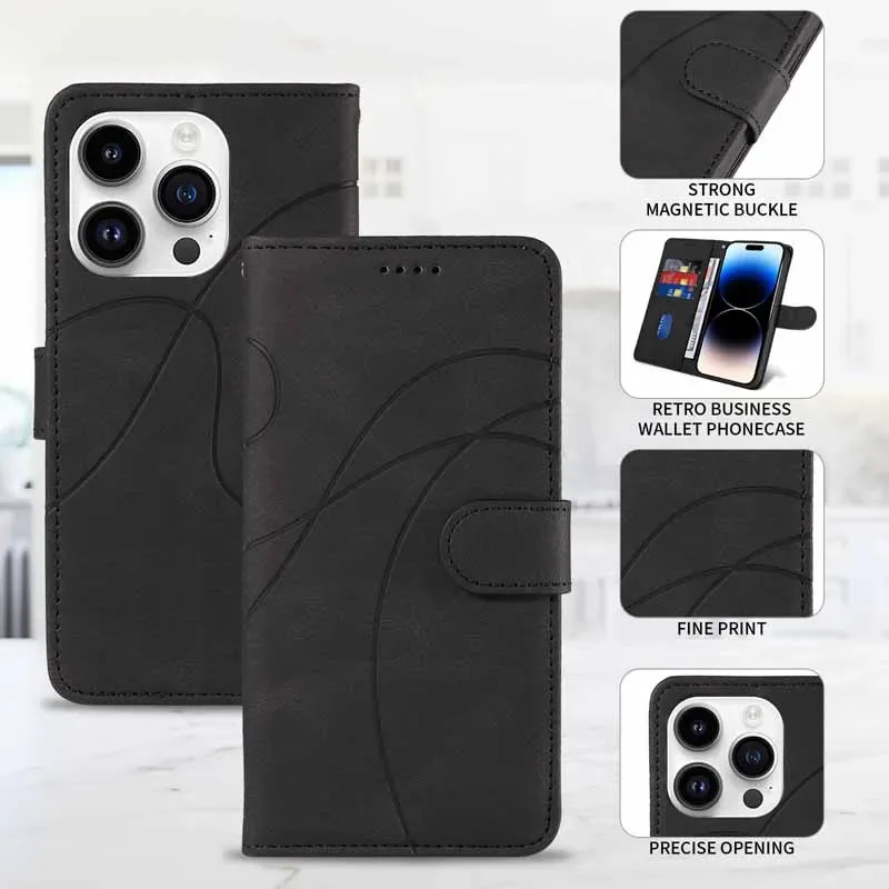 Leather Flip Wallet Phone Case – Enhanced Protection and Style