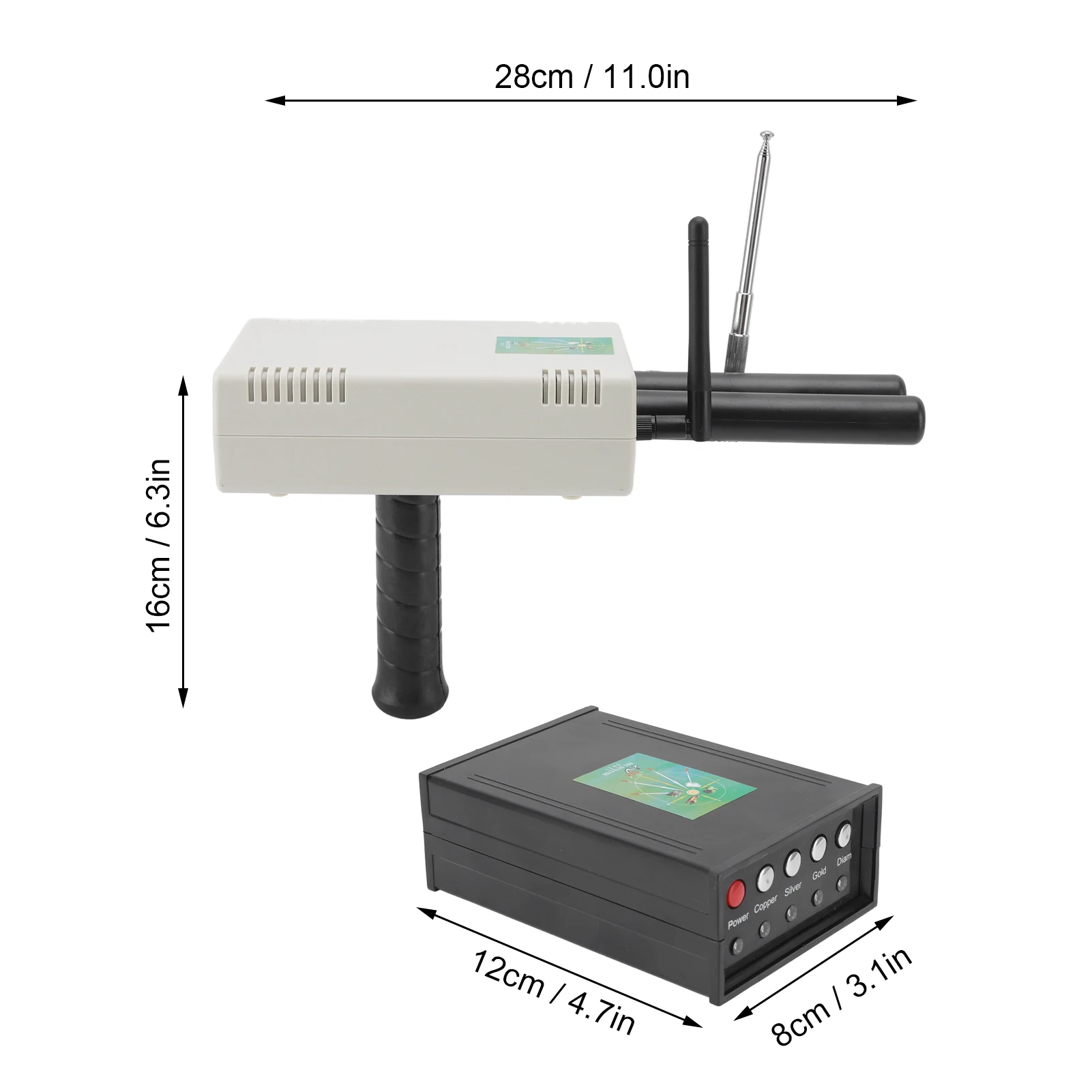 Metal Detector Search System 25m Depth 1500m Range Metal Finder Scanner Device for Gold Silver Copper Jewel