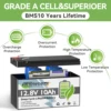 5Pack 12V 10Ah Lithium LiFePO4 Battery 4000+ Deep Cycles LiFePO4 Battery with 10A BMS,for UPS,Lighting,Power Wheels,Fishfinder 4