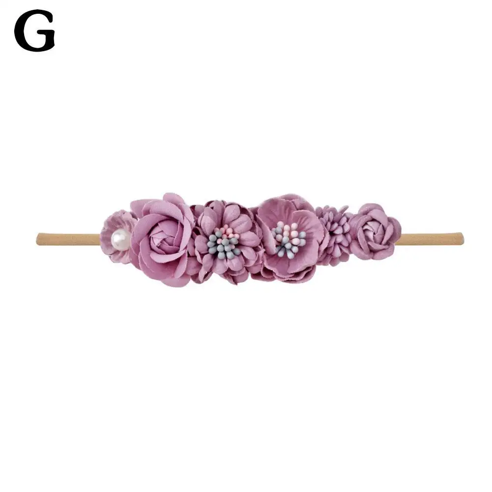 baby accessories diy New Bohemia Elastic Flower Kids Headband Baby Girls Toddler Headwear Cute Gifts Photo Props Kids Accessories Baby Accessories best of sale