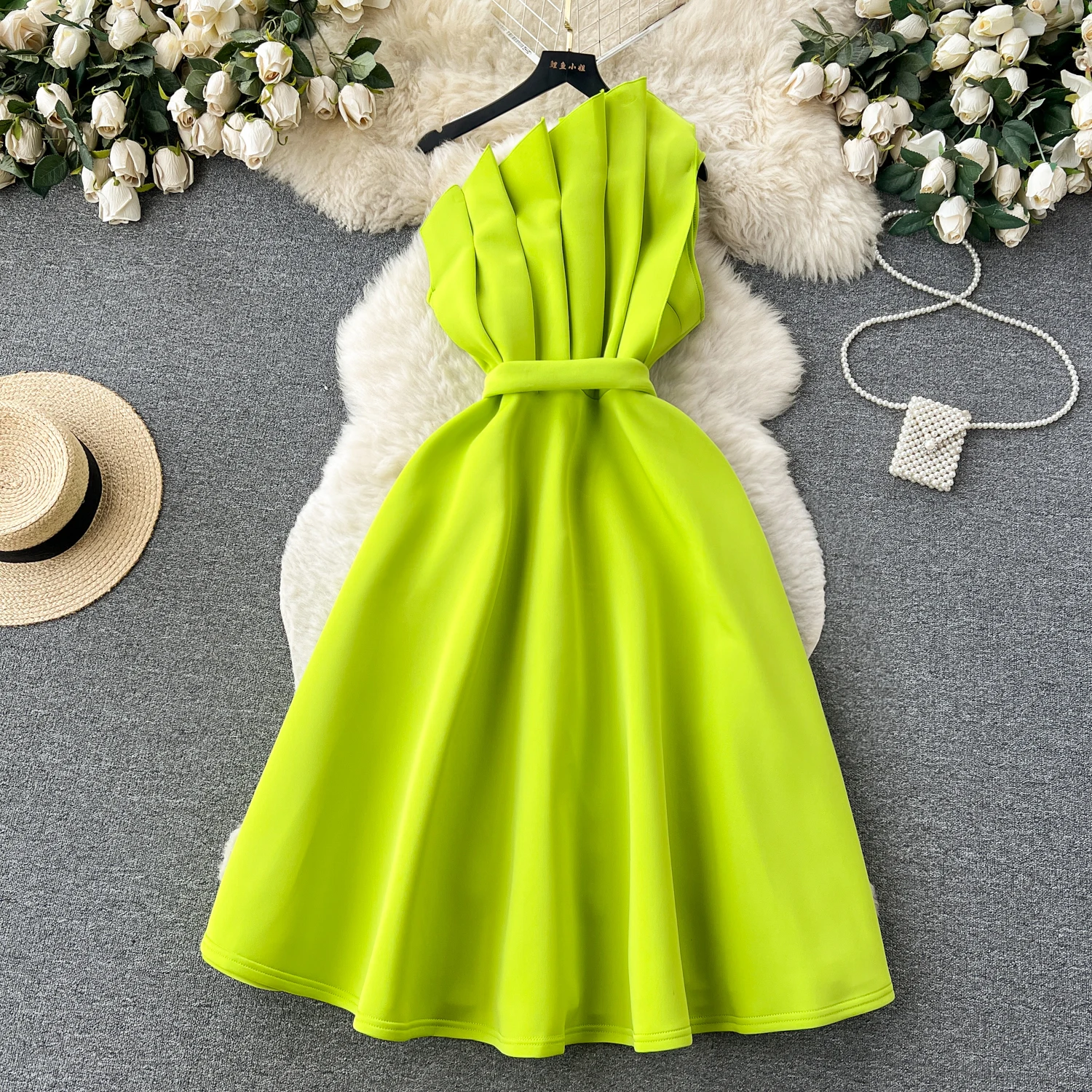 F272 Sweet Memory Sexy Strapless Cocktail Dresses Red Green White Women Girl Lady Female Party Dress Birthday A-Line Robe