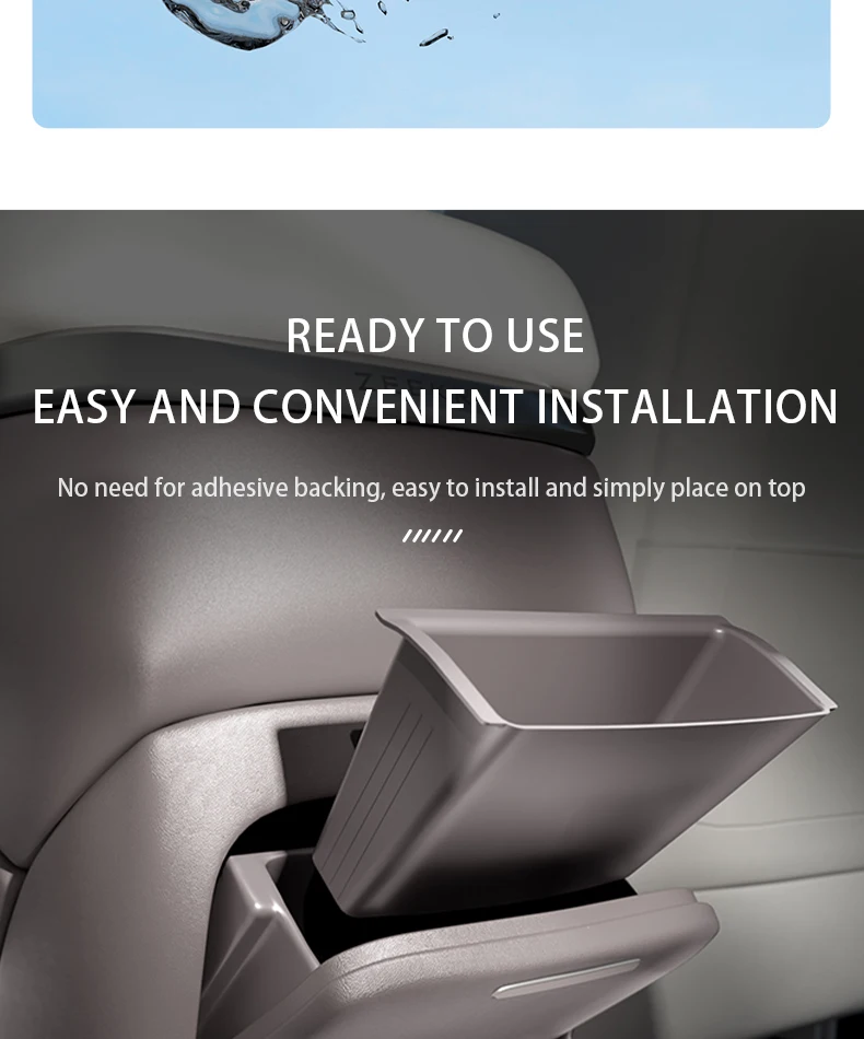 For ZEEKR 7X Rear air outlet storage box Silicone storage box at the back of the