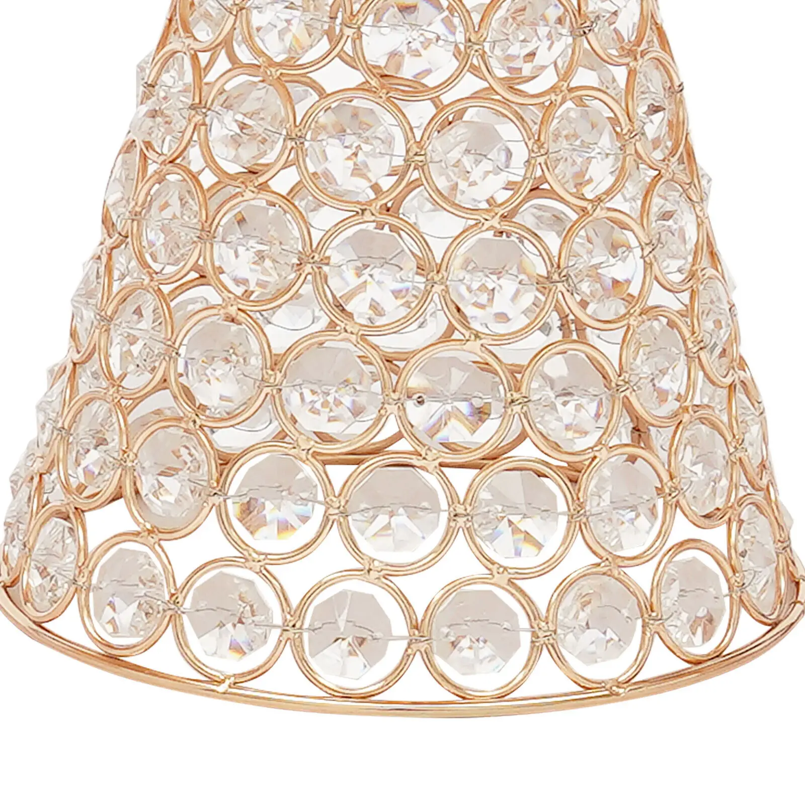 3 Piece Set Crystal Dessert Cupcake Cake Stand Gold Round With Bases For Party