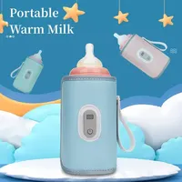 Digital Milk Bottle Insulation Cover  Children  Heating Milk Bottle Cover  Infants Outdoor Portable Milk Warmer