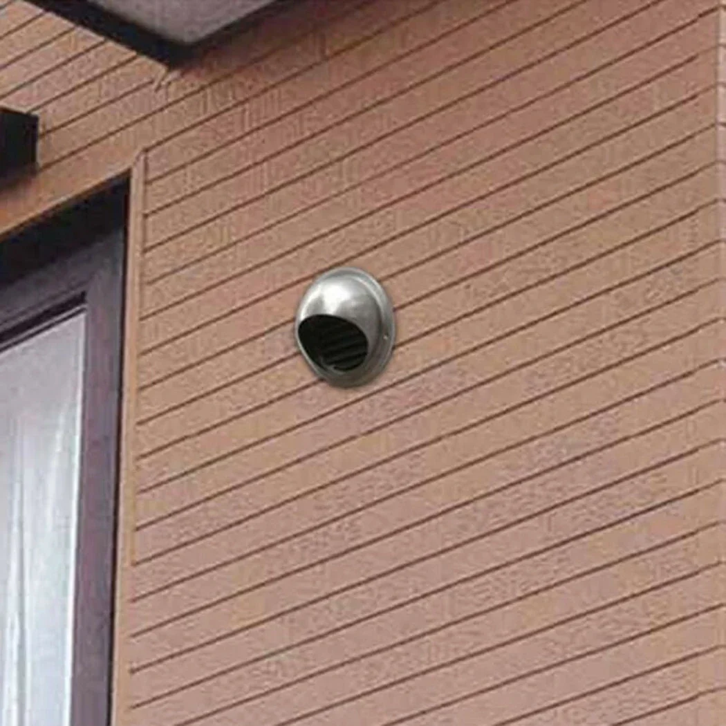 100mm/150mm Stainless steel air vent grille round bull nosed external extractor wall vent outlet ventilation cover rain cap air vent grille ventilation grille air vent cover