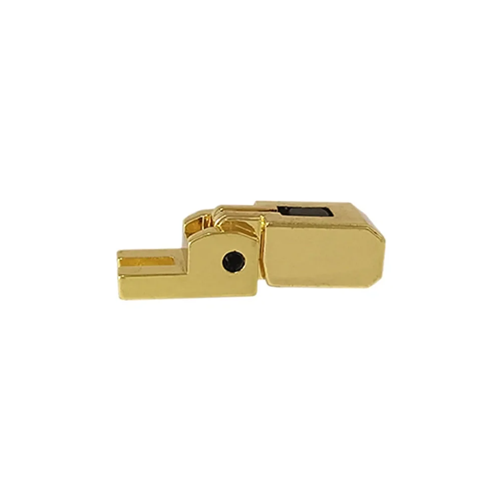 6 Stück E-Gitarre Doppelverriegelungssystem Locked String Sättel Tremolo Brücke Schwarz/Chrom/Gold – Detail 8