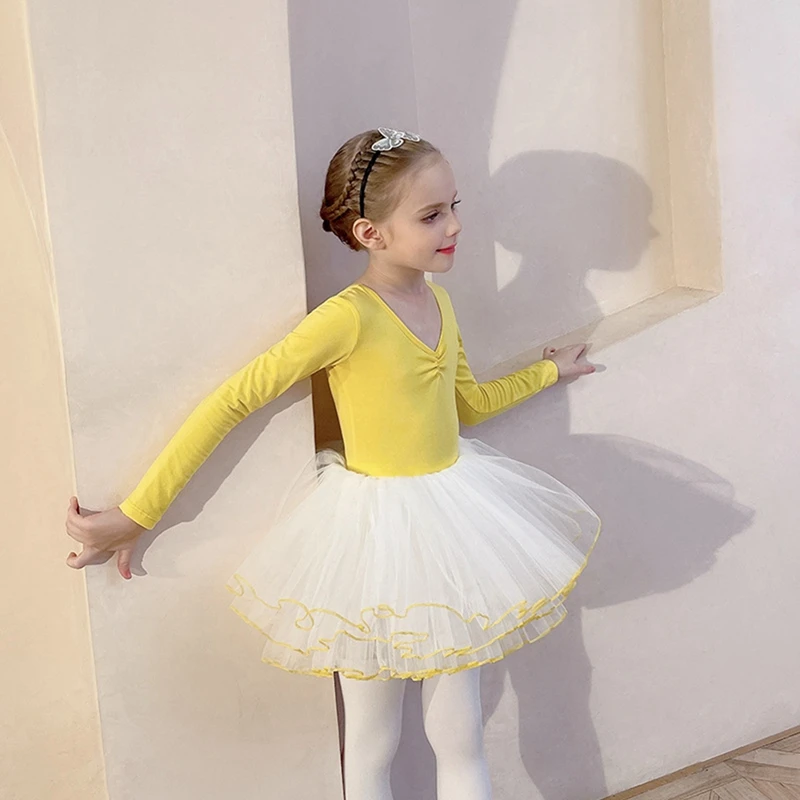 Justaucorps De Danse Pour Filles, Tenue De Danse Pour Enfants En Bas Âge,  Skate, Gymnastique, Costume De Ballerine - Ballet - AliExpress