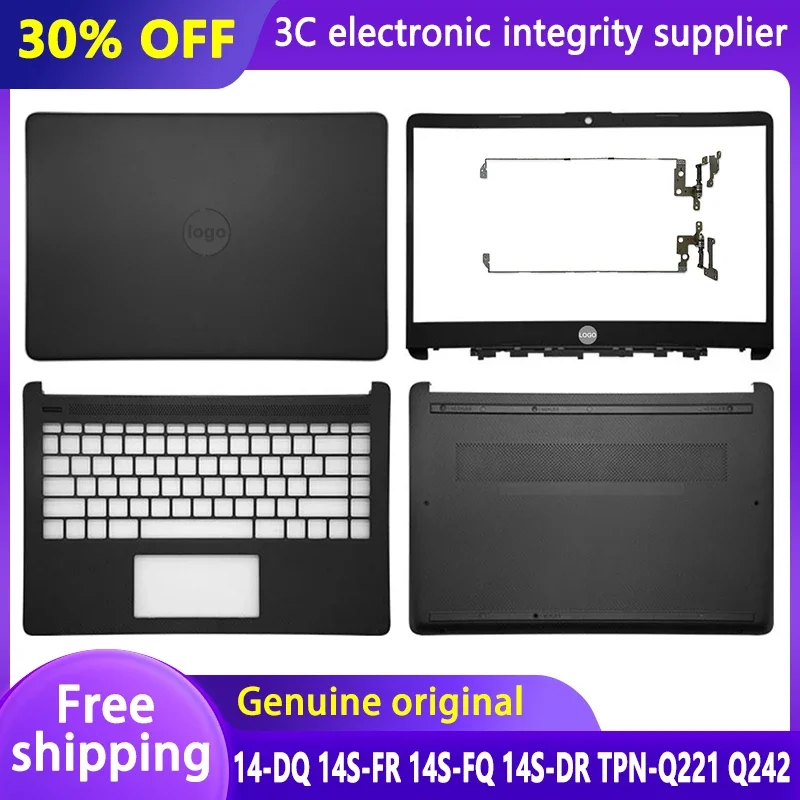 

NEW For HP 14-DQ 14S-FR 14S 14S-FQ 14S-DR TPN-Q221 Q242 LCD Back Case Top Cover Frame Bezel palm rest Hinges Bottom Shell Upper