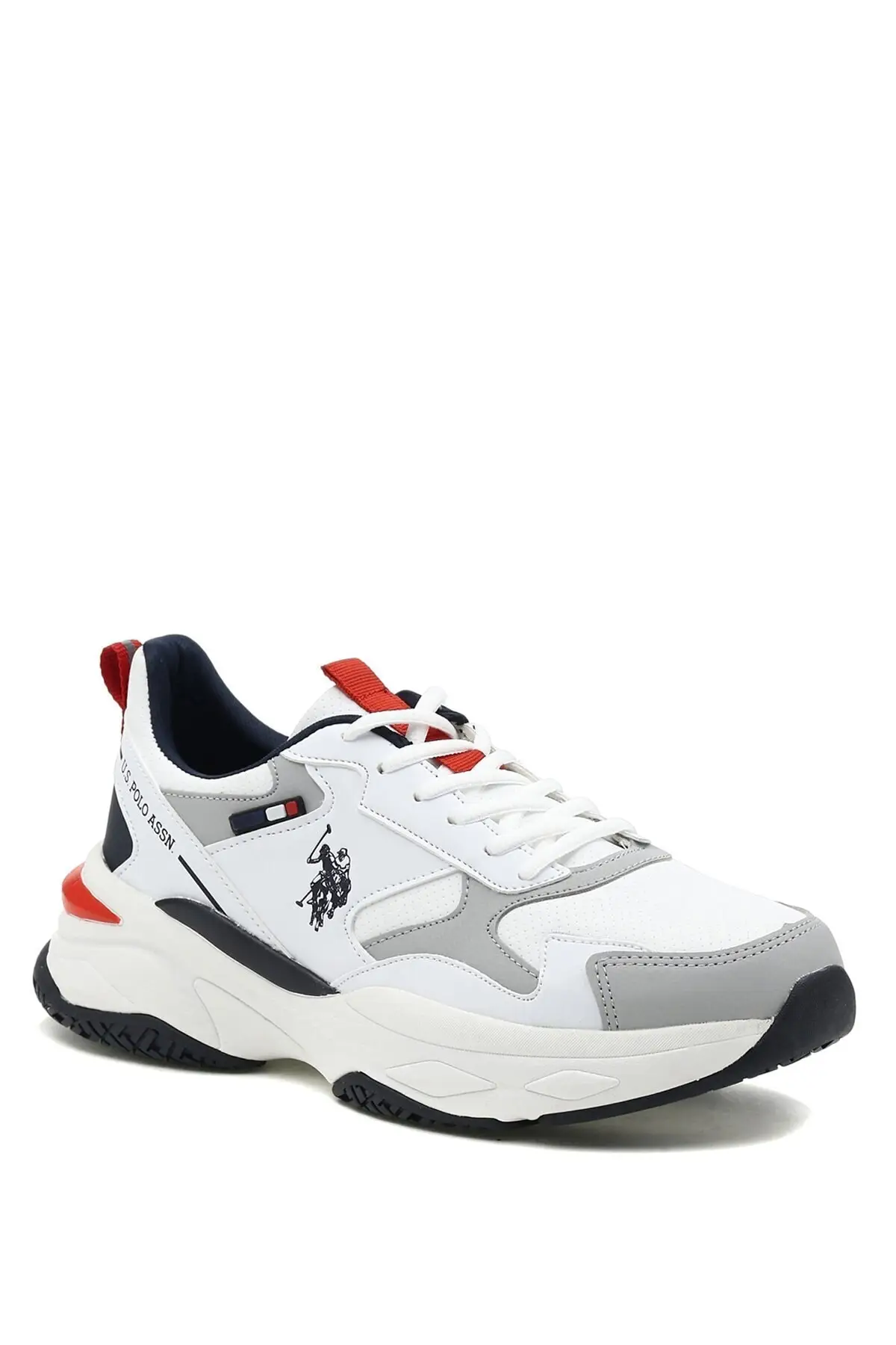 Мужские белые кроссовки Us Polo Assn solekdar 1pr | Обувь
