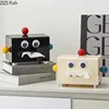 Cute Doll Tissue Box Creative Dining Table Plastic Tissue Box Kitchen Wet Wipes Tissue Dispenser Nordic Home Decoration Art 1
