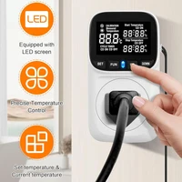 LCD Digital Thermostat 16A EU Plug Heating Cooling Temperature Controller Socket High-Precision Socket Outlet With Timer Sensor - Image 2