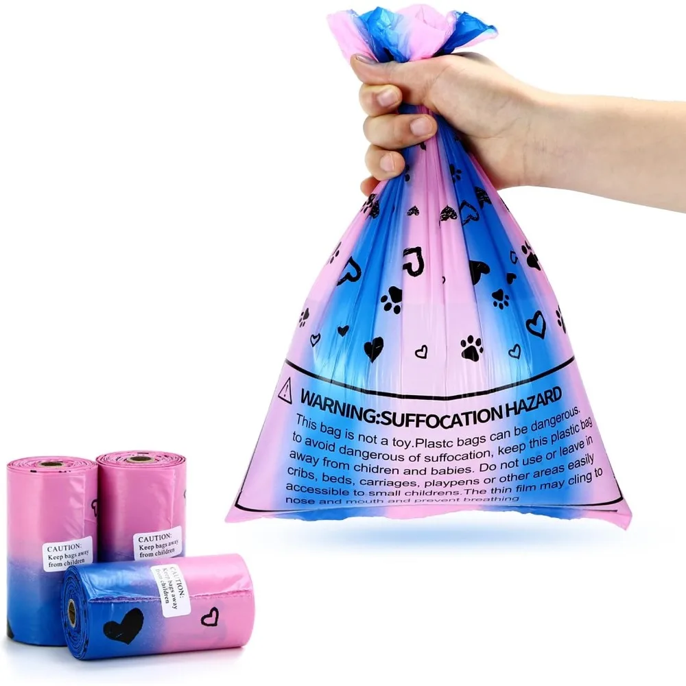 Dog Poop Bags Rolls Leak-Proof with Dispenser – 450 Count