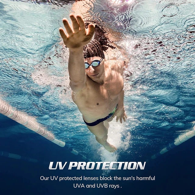 Professionnel Silicone lunettes de natation Anti-buée