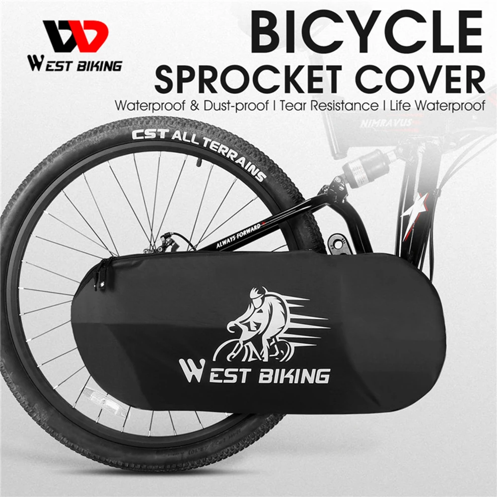 Bike Crankset Cover Polyester Bicycle Sprocket Protector Dustproof Bike