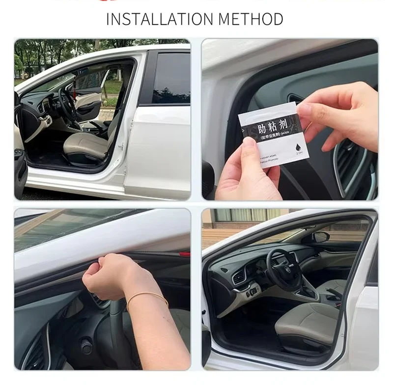 Kleine D Auto Tür Dichtungs Wasserdichte Auto Gummi Streifen Dichtung Auto Gummi Tür Dichtungen Für Auto Lärm Isolierung Anti-Staub auto – Detail 9