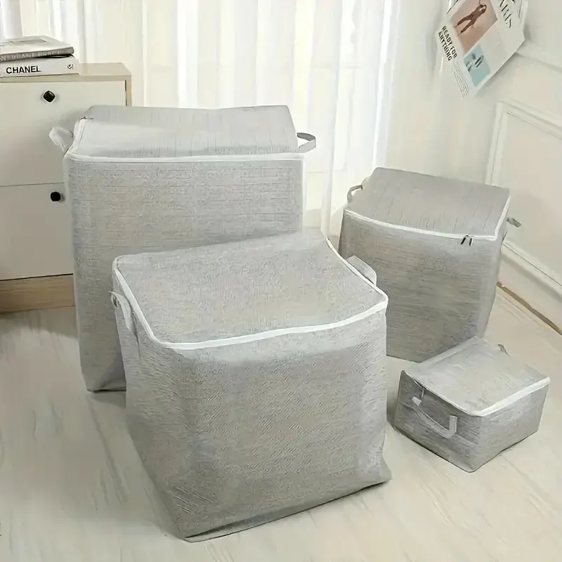 1pc Household Large Capacity Storage Bag Non-woven Material, Closet Wardrobe...