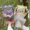 Cartoon My Melody Kuromi Cinnamoroll Kt Cat Plush Doll Toy Sanrio Bouquet Gift Box Valentine's Day Christmas Graduation Gifts 2