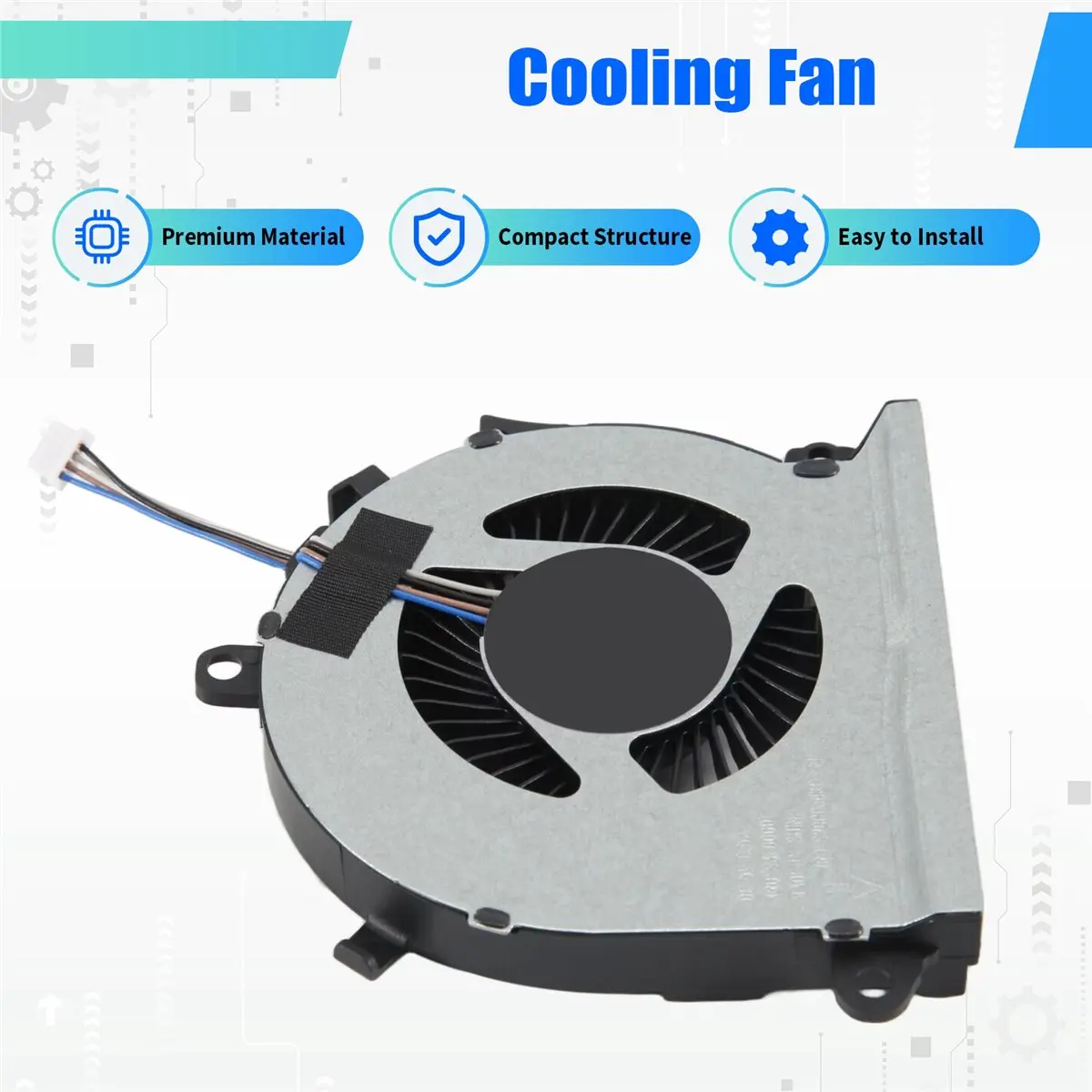 A49T 노트북 CPU 냉각 팬 DFS2000055K0T DC5V 0.5A 4PIN 파빌리온 게이밍 15-EC L77560-001용