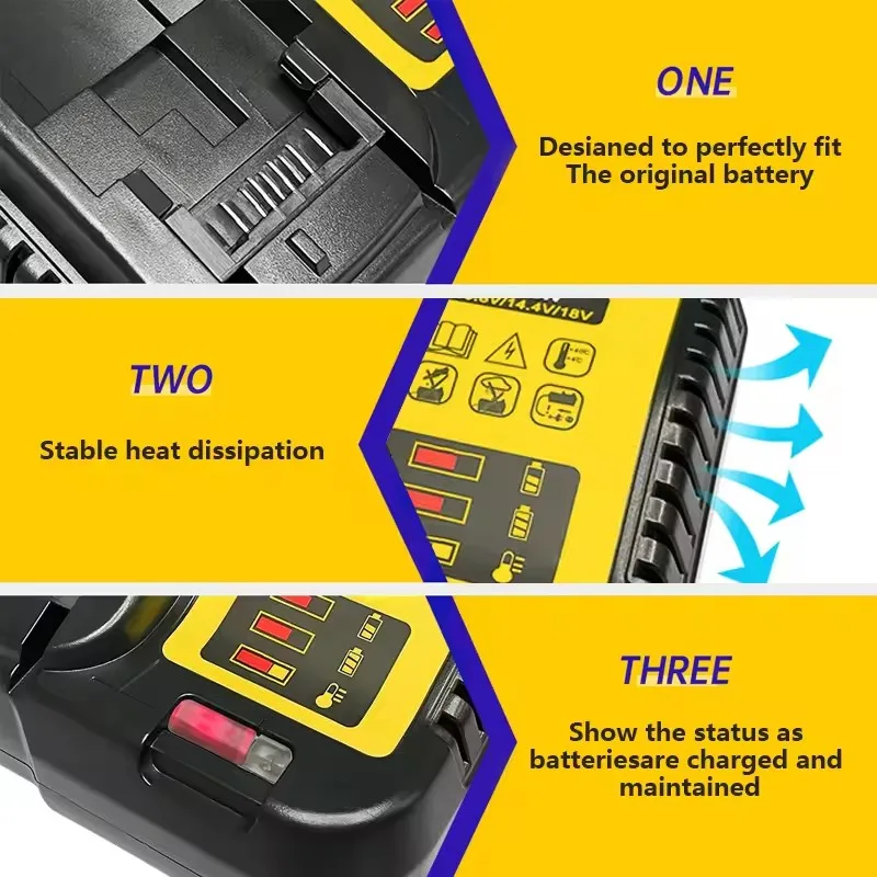 Power Tool  Parts Battery Charger DCB112 For DeWalt 18V 20V Lithium Battery DCB120 DCB140 DCB183 DCB206 DCB609  DCB115 DCB105