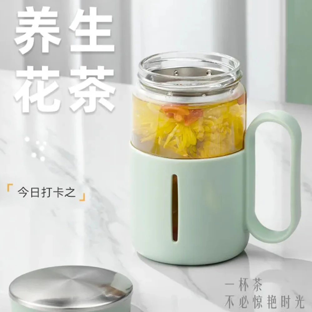 

Tea Water Separation Tea Cup Personal Shatter Proof Insulation Glass Water Cup Unisex Household Portable Filtering Tumbler