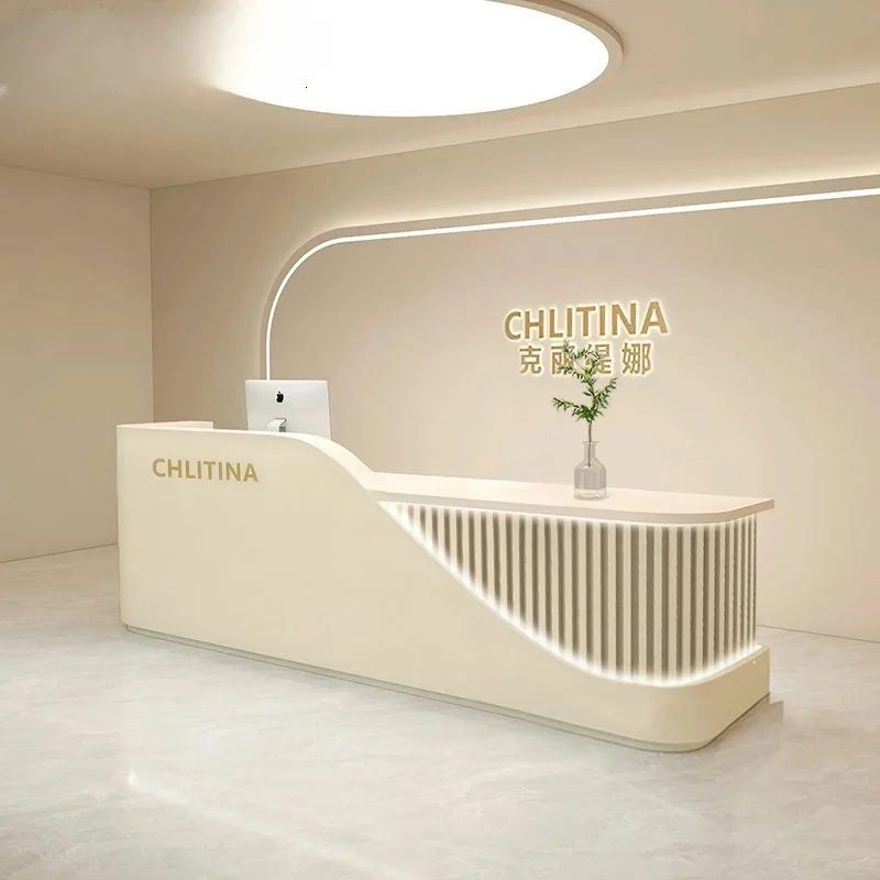 Checkout Reception Desks Executive Cashier Small Counter Study Front Reception Desk Office Mesa De Escritorio Modern Furniture end checkout reception desk display retail beauty front reception desk study bar mobile mesa de escritorio office desk wjxp