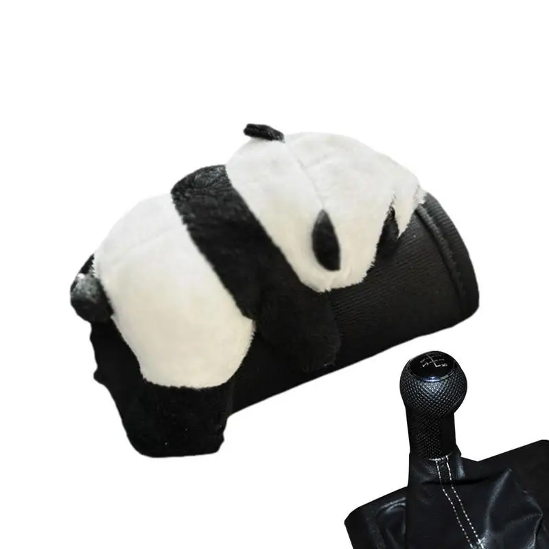 

Чехол на ручку переключения передач автомобиля, мягкая защитная накладка на рычаг переключения передач, с пандой, с милым украшением