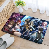 Doormats Honkai Star Rail Non-slip Bedroom Mat Halllway Entrance Carpet Kitchen Floor Foot Mat Flannel Room Decor Bathroom Rug 1