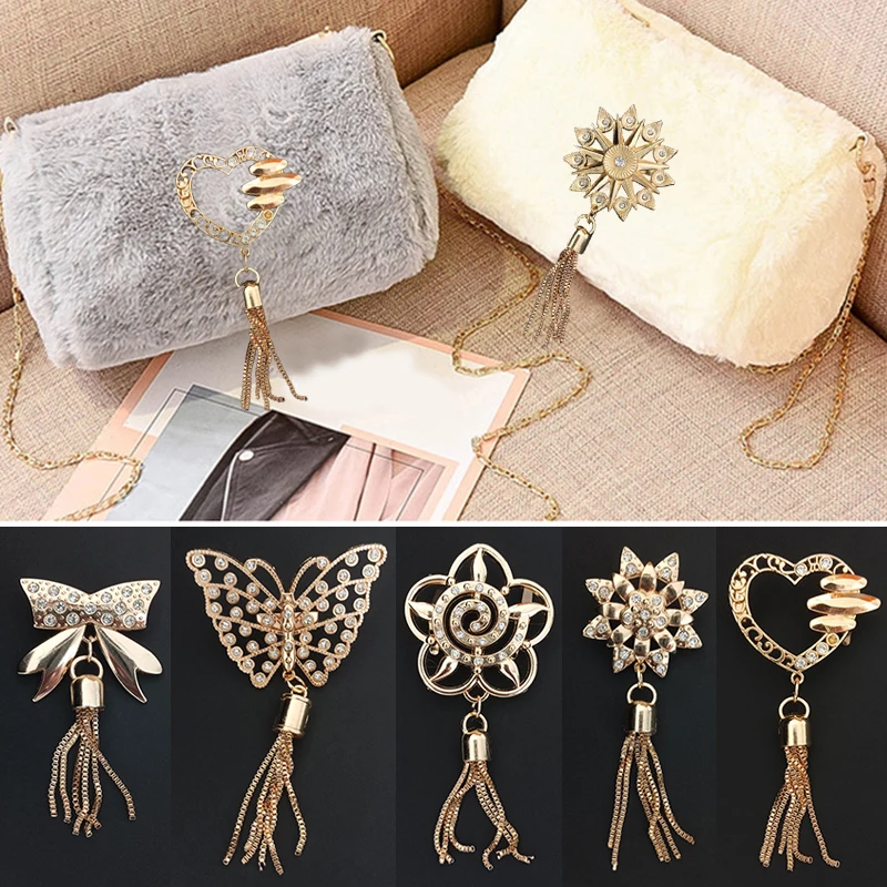 

Hardware Bag Accessories Exquisite Tassel Pendants Alloy Bag Buckle Fashionable Handbag Decoration Creative Craft Accessories