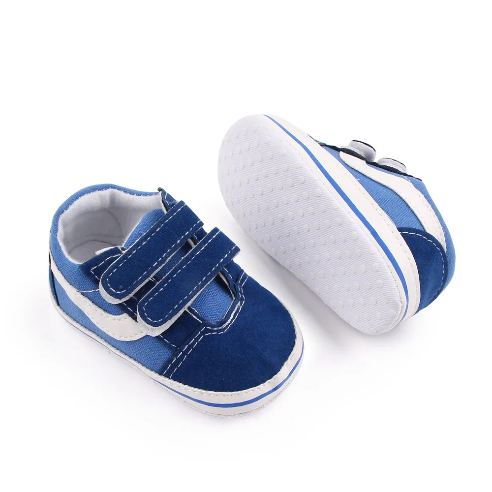 Spring and Autumn Baby Casual Sneakers Girls Boys Fashion Desion Soft Sole Hook&loop Solid Newborn Toddler Shoes First Walkers 4
